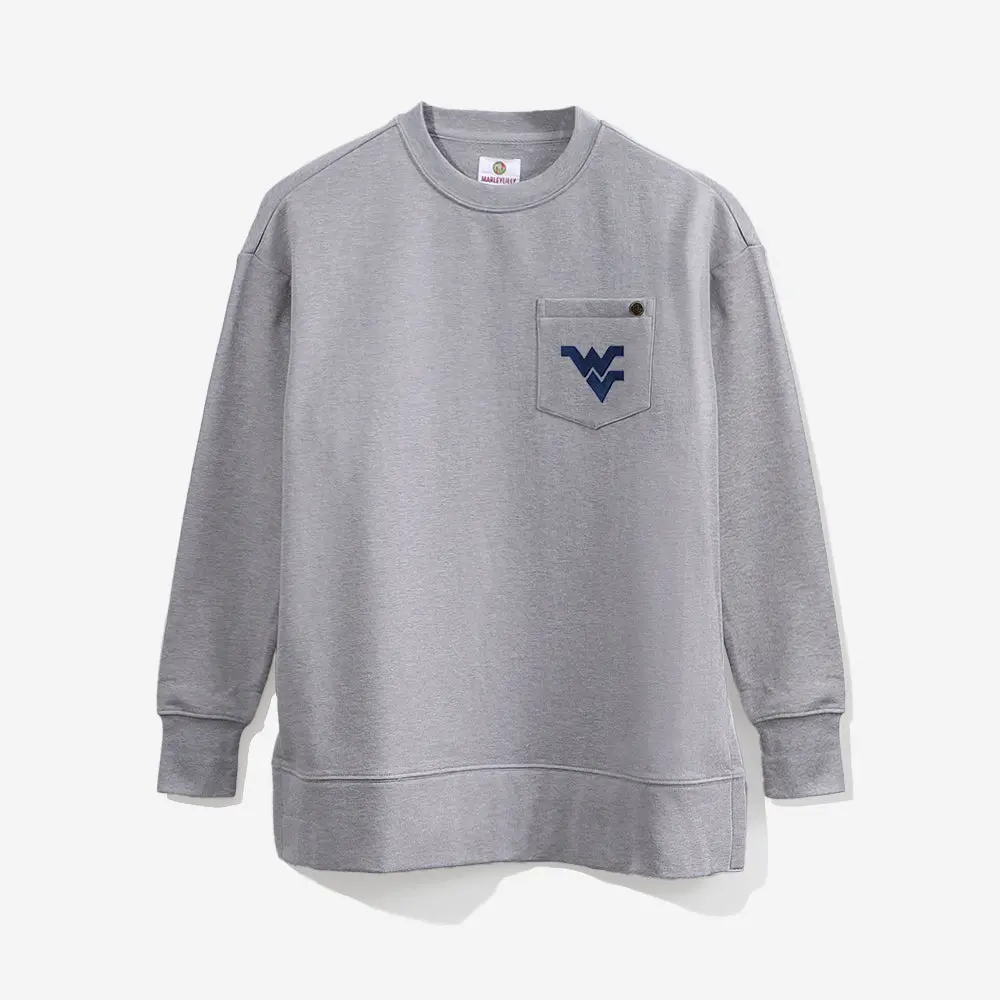 West Virginia Mountaineers Crewneck Sweatshirt | Heathered Gray