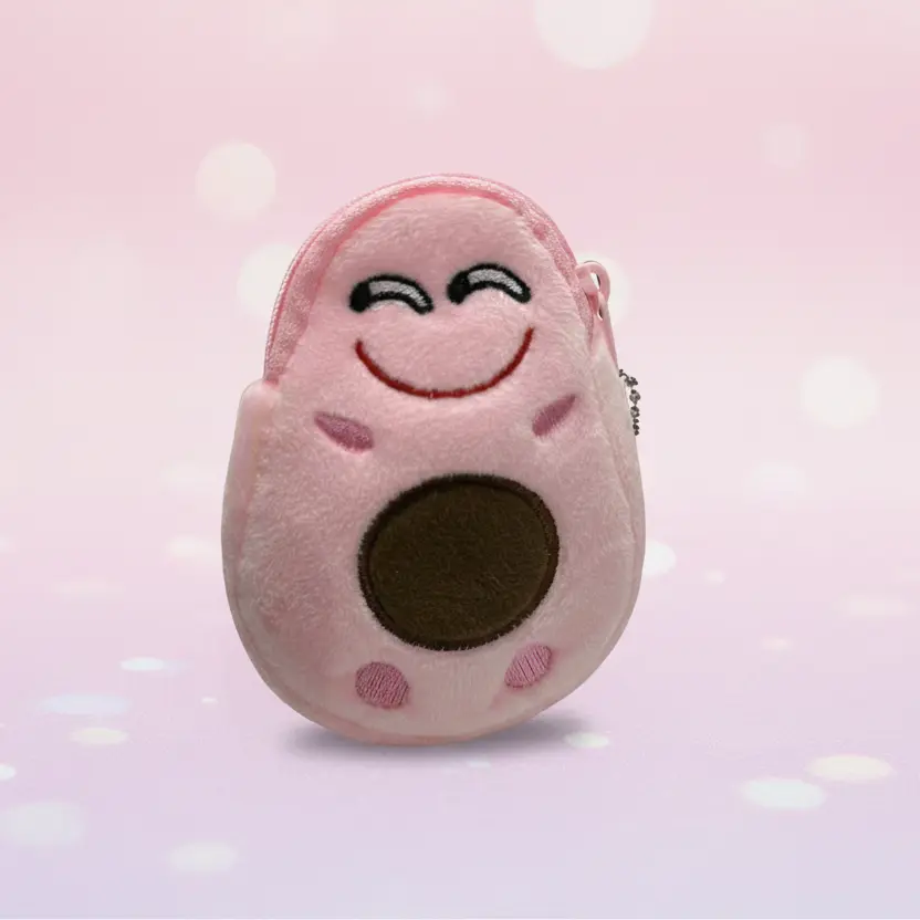 Keychain: Avocado plush coin
