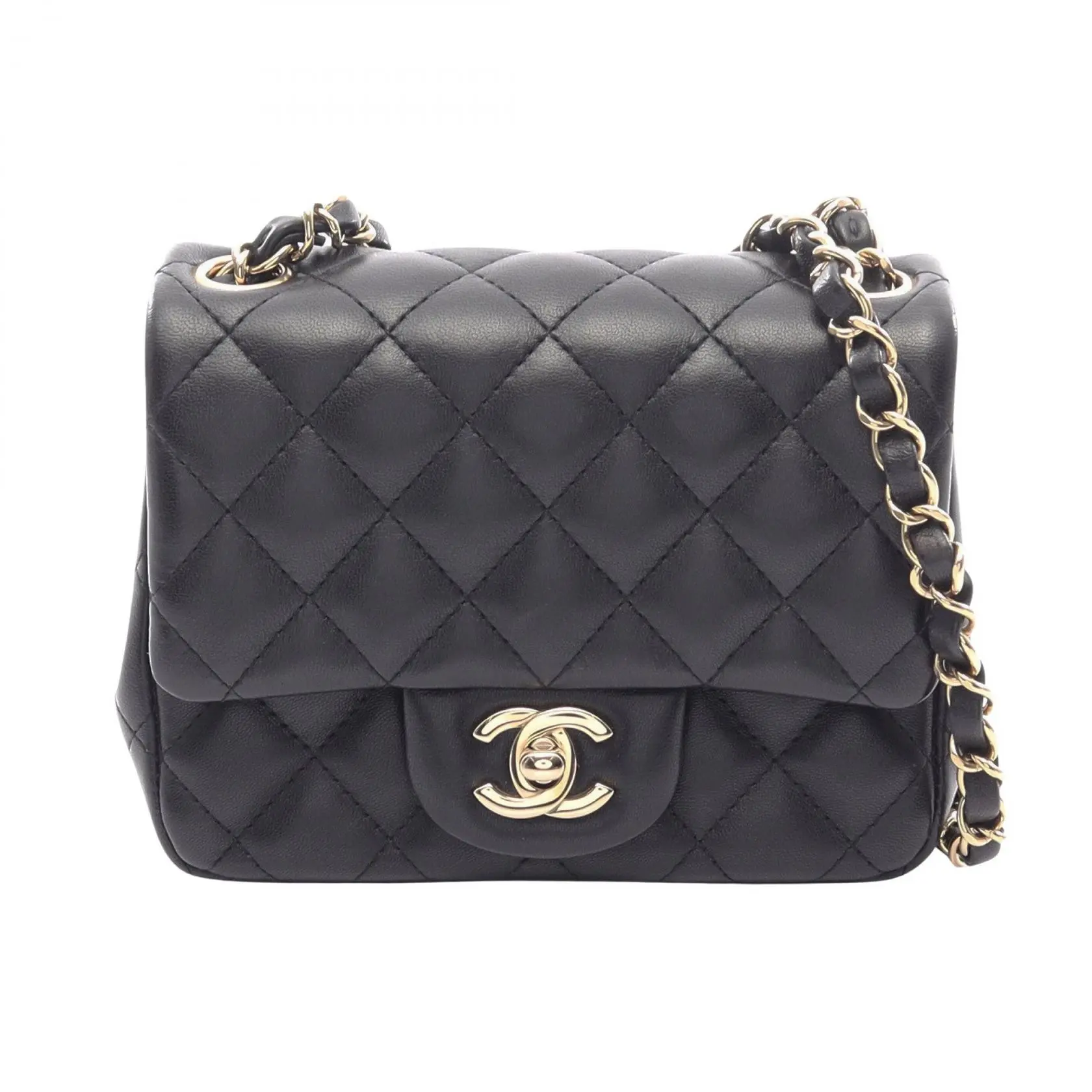 Pre-owned CHANEL Lambskin Shoulder Bags Mini Matelasse Shoulder Bag