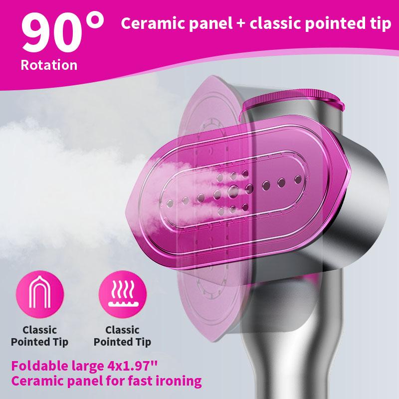Dr.Flash Garment Steamer for Clothes, Portable Travel Clothing Steamer Iron, 7 Mode with LED Display, 15s Fast Heating, 90° Swivel Handle, New Year Gift tiktokshopbacktoschool