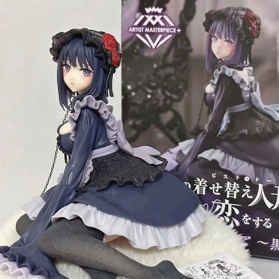 2pcs My Dress-Up Darling Anime Figure Black Maid Outfit Kitagawa Marin Action Figure Shizuku Kuroe Figurine Collection Model