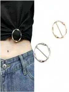 Women's Shirt Hem Clips, Scarf Shawl Corner Knot Pins, Chest Pin Buttons for Shirts, Tank Tops, Windbreaker Belts, Silk Scarves