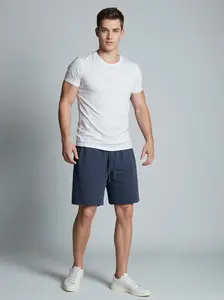 4PCS Men's Athletic Sweat Shorts Loose Lightweight Workout Running Gym Shorts with Pockets
