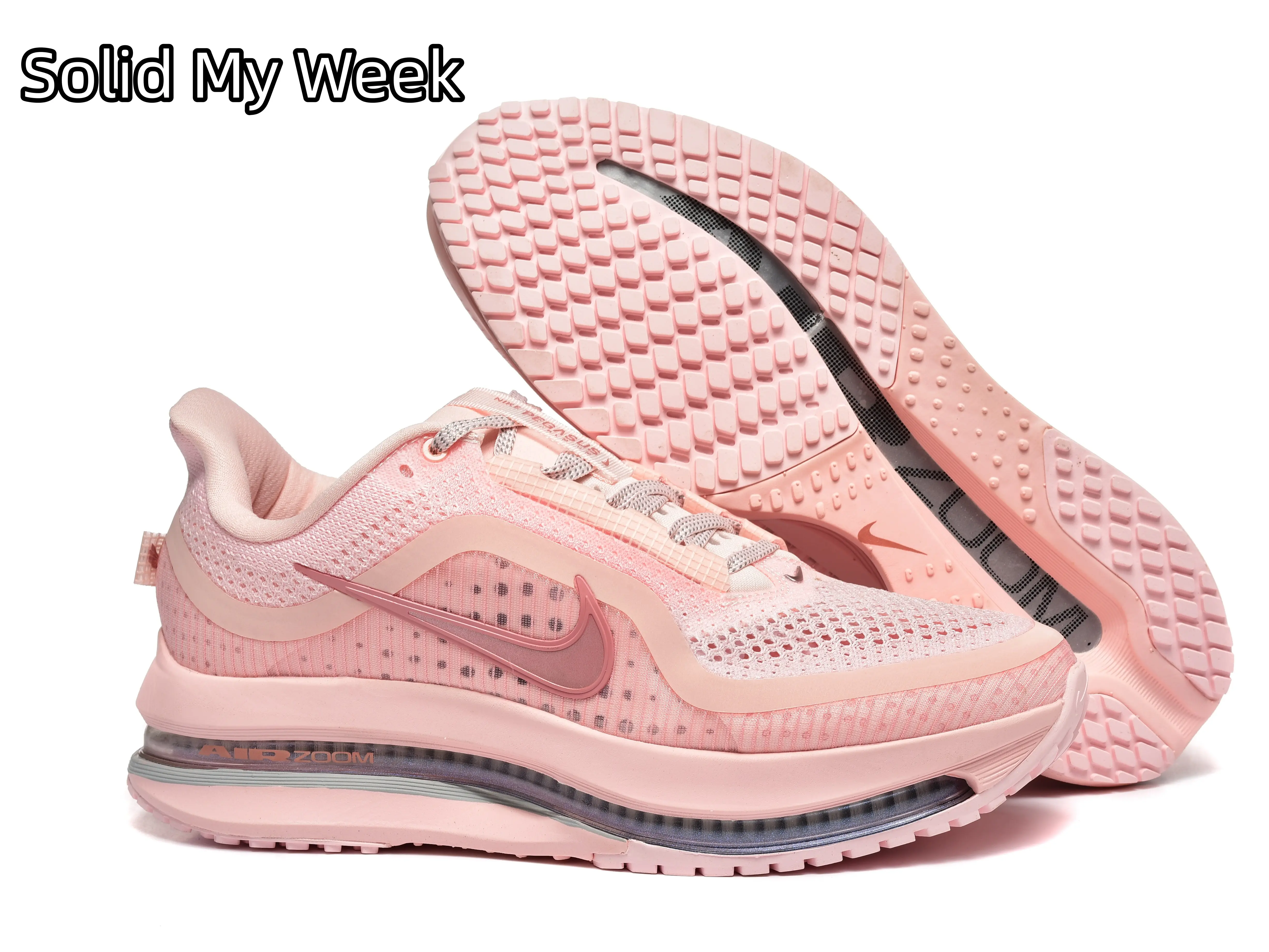 Women Full Visible Air Cushion Running Sneakers | Perforated Sweat-Wicking Fly Knit Upper | Shock Absorbing Midsole | Road Jogging Daily City Commute | Alleviate Foot Fatigue & Lower Knee Landing Stress
