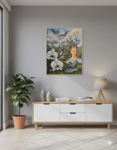 Natalia Serova Whispers of Awakening Canvas Oil Painting 50x60cm Symbolism of Betrayal Healing and Freedom for Home Gallery or Office