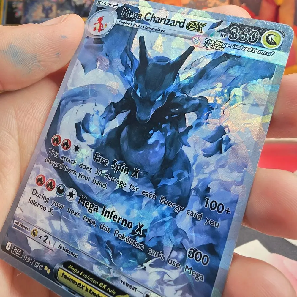 Mega Charizard ex Handcrafted Card - Dark Cosmic Style, 8 Holo & Finish Variations - TikTok Shop Mega Charizard ex Handcrafted Card - Dark Cosmic Style, 8 Holo & Finish Variations - TikTok Shop