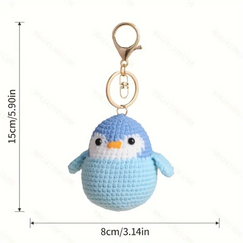 bag keychain 4 Pack Cute Penguin Keychain Charms - Hand- Fabric Penguin Decorations with Hanging Loops, Pink/Orange/Gray/Blue Penguins for Christmas, Thanksgiving Gifts, Home, Bags, Party Decor - No Electricity Needed, Penguin Gifts, Holida