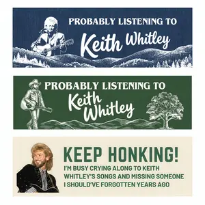 Vintage Keith Whitley Car Magnet, Country Music Lyrics Magnet, Lyrics Car Magnet, Country Music Car Magnet, Tribute Car Magnet, Concer Gift