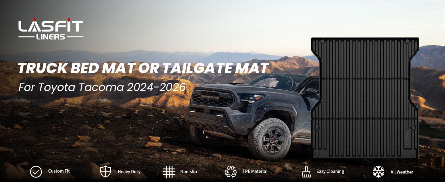 Lasfit fit for 2024-2026 Toyota Tacoma 5FT or 6FT Heavy Duty Truck Bed Mat or Tailgate Mat