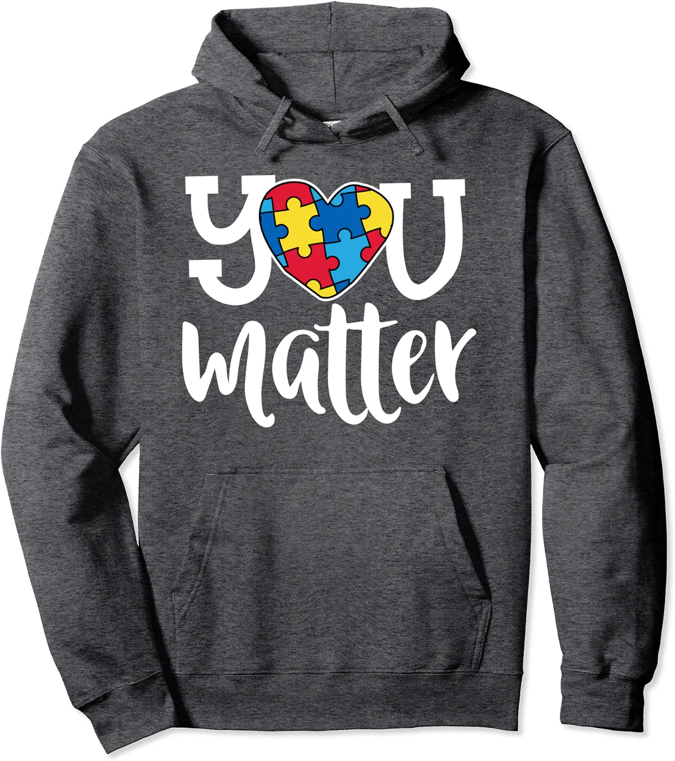 You Matter Autism Awareness Bullying Kindness Puzzle Piece Pullover Hoodie - Jamespatric Shop 84B0BR24KHF7