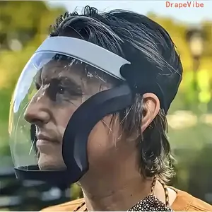 Clear Anti Fog Face Shield, Breathable Full Face Protector Against Oil Splashes For Cooking And Daily Use