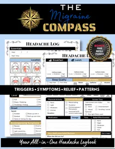 The Migraine Compass: Journal and Log Book