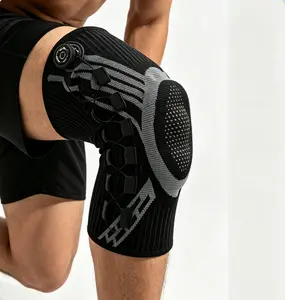 Dial-Adjust Compression Knee Brace with Shock Absorption Pad – Knitted Support for Sports & Daily Wear tiktokshopspringglowup  knee compression wrap brace,summervibes outdoorfun