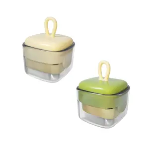 Buy 1 Get 1 Free [BOGO] - Mini Lint Roller - Reusable Portable Washable Square Sticky Lint Roller Pet Hair Remover Clothes Cleaning Tools Travel Size Dustproof Roller Ball