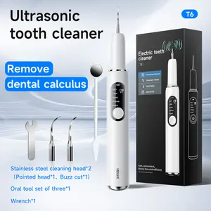 Ultrasonic Plaque & Tartar Remover for Teeth, Rechargeable Dental Scaler with LED Light, 5 Adjustable Modes, Cordless Electric Tooth Cleaner Kit for Calculus Removal & Oral Hygiene tiktokshopspringglowup