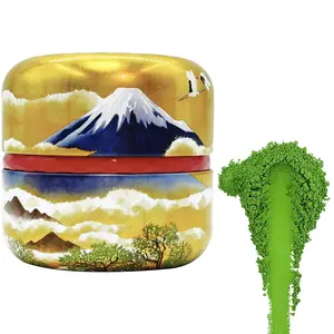 Japanese Ceremonial Grade Matcha Japanese Green Tea Beverage Matcha Powder 1.76oz Tin, Japanese JAS Certified Organic, Class AA Antioxidant Rich with Caffeine & L-Theanine for Focus & Relaxation, Kosher Non-GMO Green Tea (1.76oz) 50g