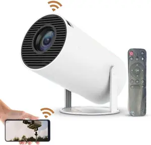 Mini Proyector Android 11，HY300 Portable Projector, Support 4K 1080P with Dual-Band WIFI6 5G Wireless 5.0 Bluetooth，180° Rotatable,160 ANSI Auto Keystone Correction，Home Video，Outdoor Camping game auto keystone
