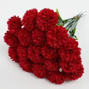 18-Piece Artificial Flower Bouquet Set, Vase with Daisies, Dahlias & Chrysanthemums, Perfect for Home Decor, Weddings & Outdoor Use