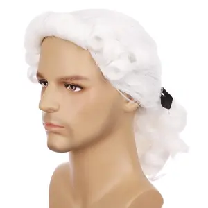 ONEDOR HairWiz Long Curly Colonial Judge Cosplay Wig - Lightweight Adult Size Wig for Events & Parties