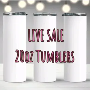 20oz TUMBLERS - LIVE SALE ONLY - CHOOSE YOUR NUMBER/DESIGN TO ORDER