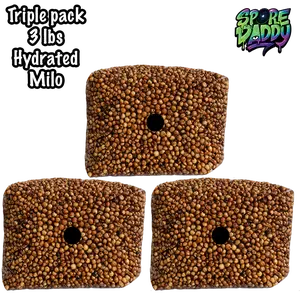 Milo Sorghum Grain Spawn | Triple Pack | 3 lbs