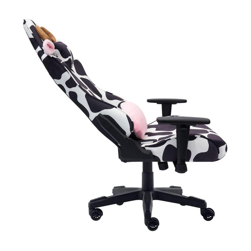 Techni Sport Cow Print Memory Foam AdjustablePC Gaming Chair