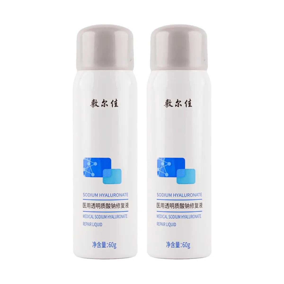 Voolga Hyaluronic Acid Serum Spray for Post-Surgery Skin Repair, Soothes Sensitivity & Reduces Scars - 2x 60g Value Pack