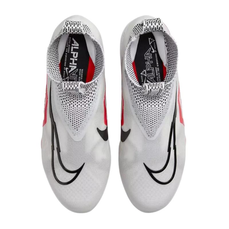 Ohio State Football Team Issued Nike Alpha Menace Elite 3 P White/Black/University Red Cleats