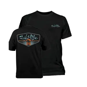 Salt Life Graphic T-Shirt, Beach Vibes Palm Tree Design, Coastal Lifestyle Casual Tee for Ocean Enthusiasts & Surf Lovers