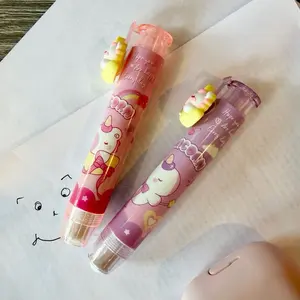Cute Pink Unicorn Retractable Eraser Purple Retractable Unicorn Eraser Kawaii Inspired Stationary for Kids and Adults Comprehensive Neutral Stationery Set