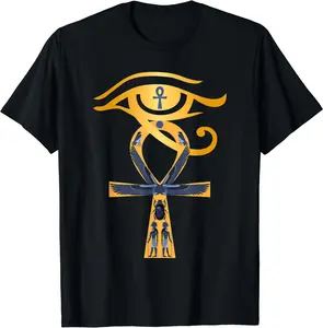 Ancient Egypt God Eye of Horus Ankh Egyptian Symbol T-Shirt
