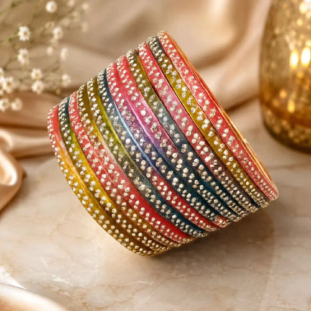 Multi Bangles with beautiful stones