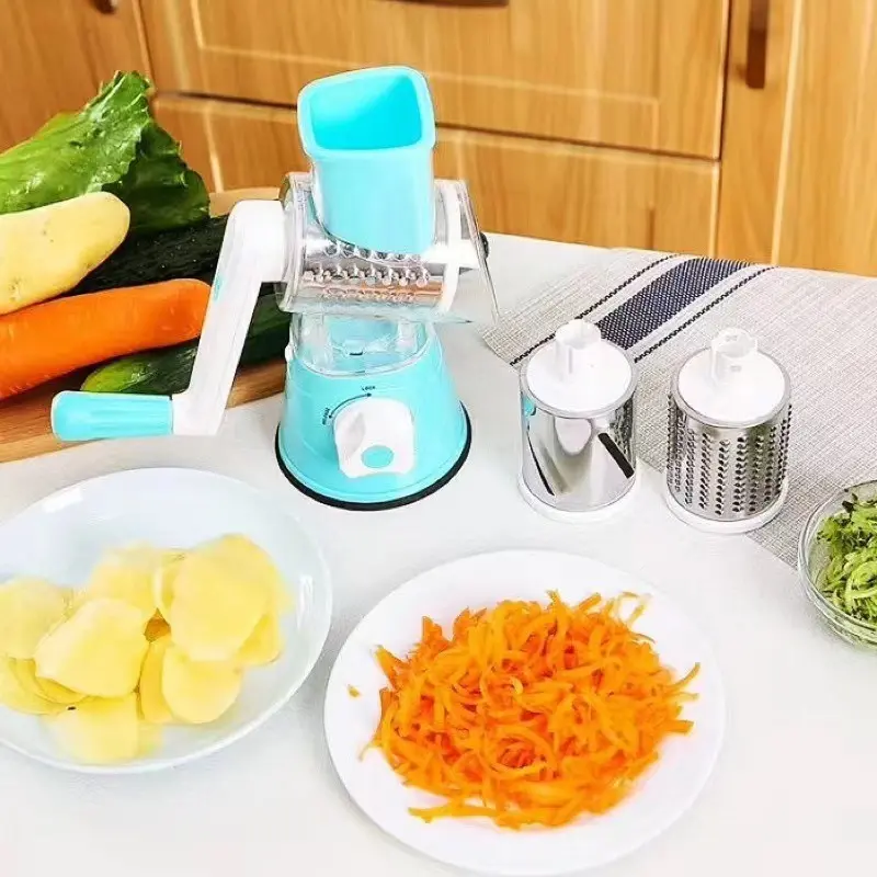 Slicer for Kitchen Multifunctional Roller Vegetable Cutter Hand Cranked Household Grater Potato Slicer Cheese Machine