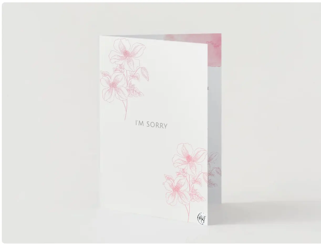 Apology cards for your Daughter