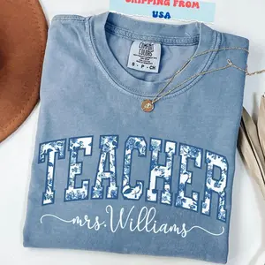 Comfort Colors® Custom Teacher Shirt, Custom Teacher Shirt, Teacher Gifts, Teacher Appreciation, Back to School,Personalized tshirt,Gift tee