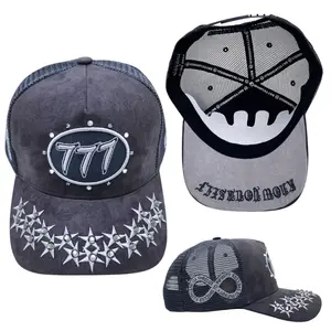 Hudson - “Stars”  777 Trucker hat - Grey V1