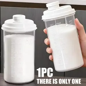 Large-capacity sealed storage container, soybean and grain storage jar, leak-proof portable soybean milk cup, with graduated design, moisture-proof lid, household refrigerator cold extraction accessory, ideal Mother's Day gift