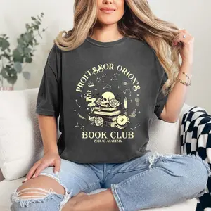 Zodiac Academy Shirt, Professor Orion Book Club Tee, Fantasy Reader Comfort Colors, Book Lover Gift for Her, Bookworm Merch KVMIS