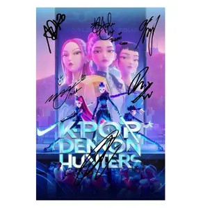 KPop Demon Hunters - Preprint/Reproduction Signed Autographed Photo (8 x 12 inches), Arden Cho, May Hong, Ji-Young Yoo, EJAE, Audrey Nuna, Rei Ami
