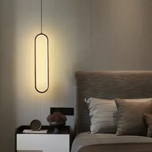 Cable Pendant Light, Modern LED Ambient Lighting, Electrical Wiring, Warm White/Tri-Colour Light For Bedrooms, Bedside Tables, Studies, Living Rooms, Indoor Decorative Atmospheric Lighting Fixtures