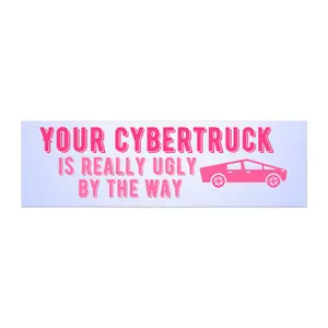 Ugly Cybertruck Car Bumper Magnets