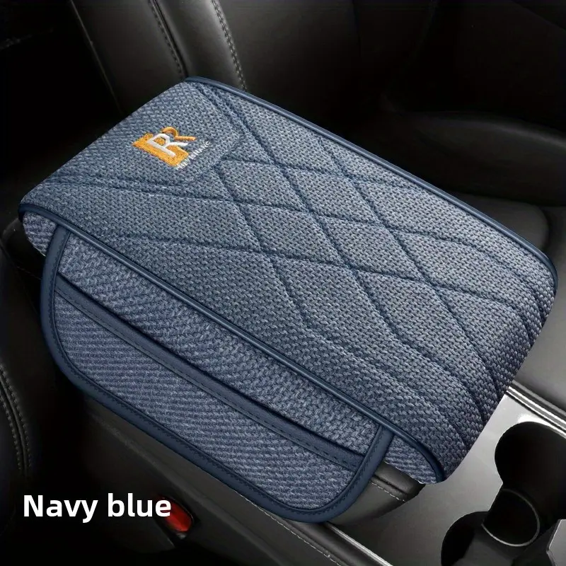 Navy Blue - Armrest Box Height Increasing Pad