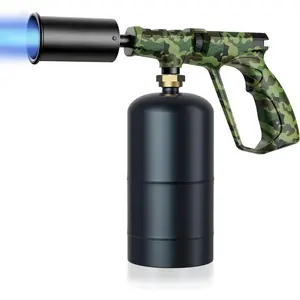 Propane Torch Head, Adjustable Powerful Blow Torch for Cooking, BBQ, Sous Vide, Steak Searing and Campfire Charcoal Starter (Propane Tank Not Included)