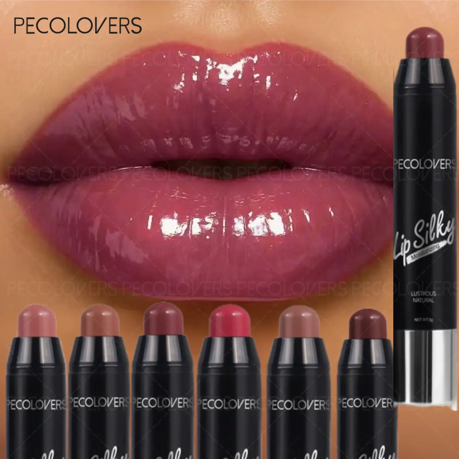 6pcs/ set Water Light Solid Lip Plumping Lip Plumpers Lip Stick Lipstick Plump Brighten Lip Gloss Moisturizing Long Lasting Lipstick Cosmetics Lip Makeup Kit Lip Kit Sets