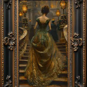Unframed, Room Decor, Cinderella at the Ball Art Print: Fairytale Home Decor 5 size, 8x12 to 27x40 inch