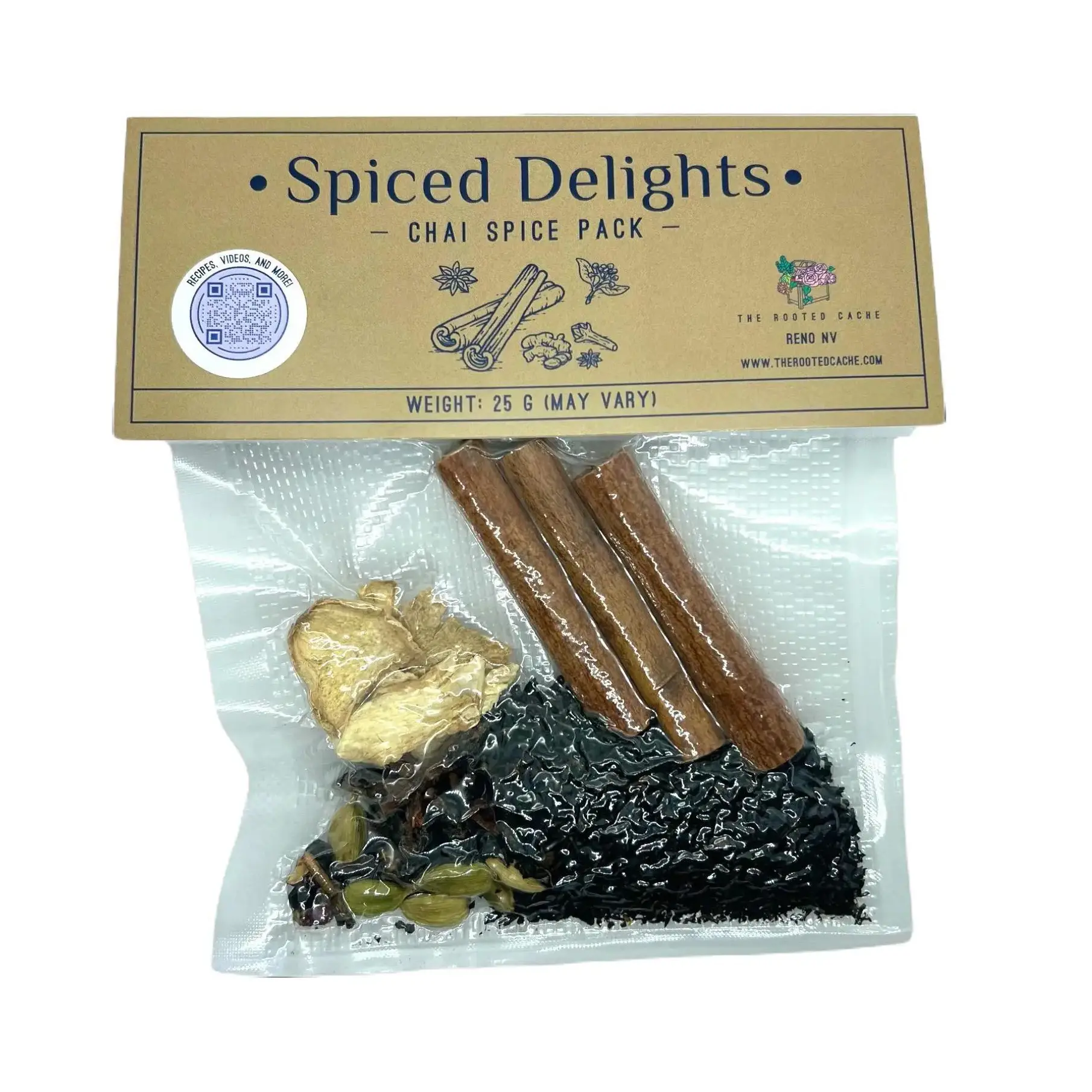 9-Pack Bulk Buy/Small Gifts | Spiced Delights Chai Latte Spice Packs with Lychee Black Tea and Whole Spices | Create Chai Baked Goods with Included Recipes | Organic Sugar Free Low Fat Natural Pack