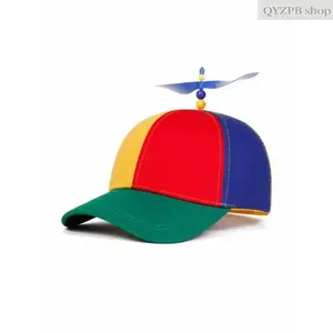 Colorful Helicopter Propeller Trucker Cap – Cute Adjustable Snapback Baseball Hat, Funny Festival & Summer Hat, Coachella Outfit Accessory, Unique Gifts for Girlfriend, Outdoor Party & Travel Hat