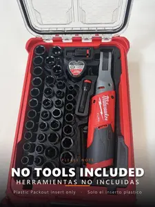 Milwaukee packout custom insert only*** 3d printed abs m12 ratchet socket organizer tray custom made in usa *** only the insert no tools ***