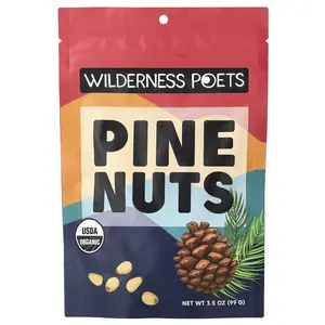 Wilderness Poets Organic Pine Nuts, 3.5 oz (99 g)