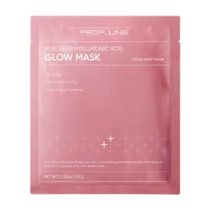 REAL DEEP Hyaluronic Acid Glow Sheet Mask (1 Sheet) – Brightening & Antioxidant Facial Mask with Brigredo Oxygen Complex & Full-Molecular Hyaluronic Acid – Revives Dull, Tired Skin for Smooth, Radiant Glow